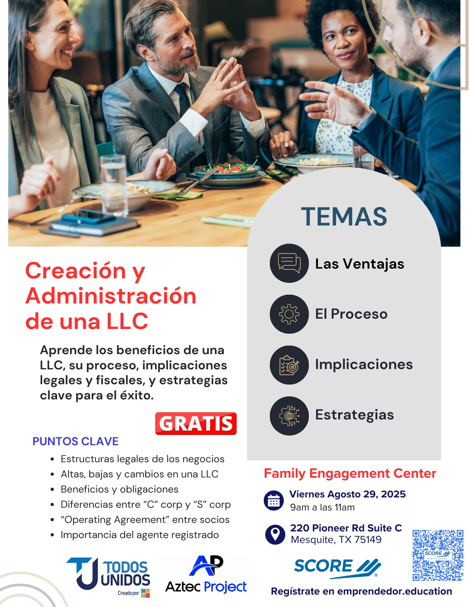 Flyer del evento