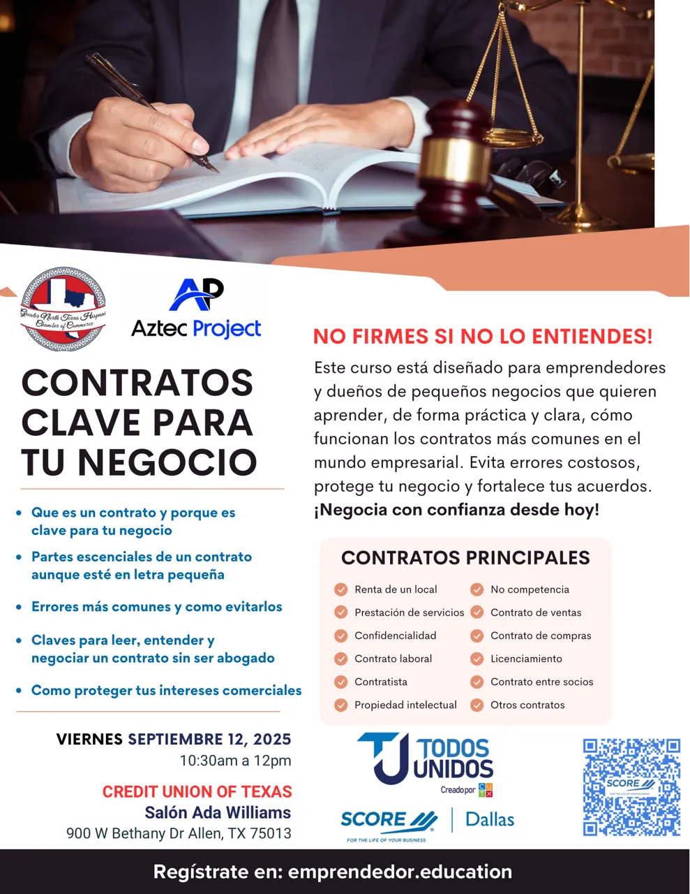 Flyer del evento