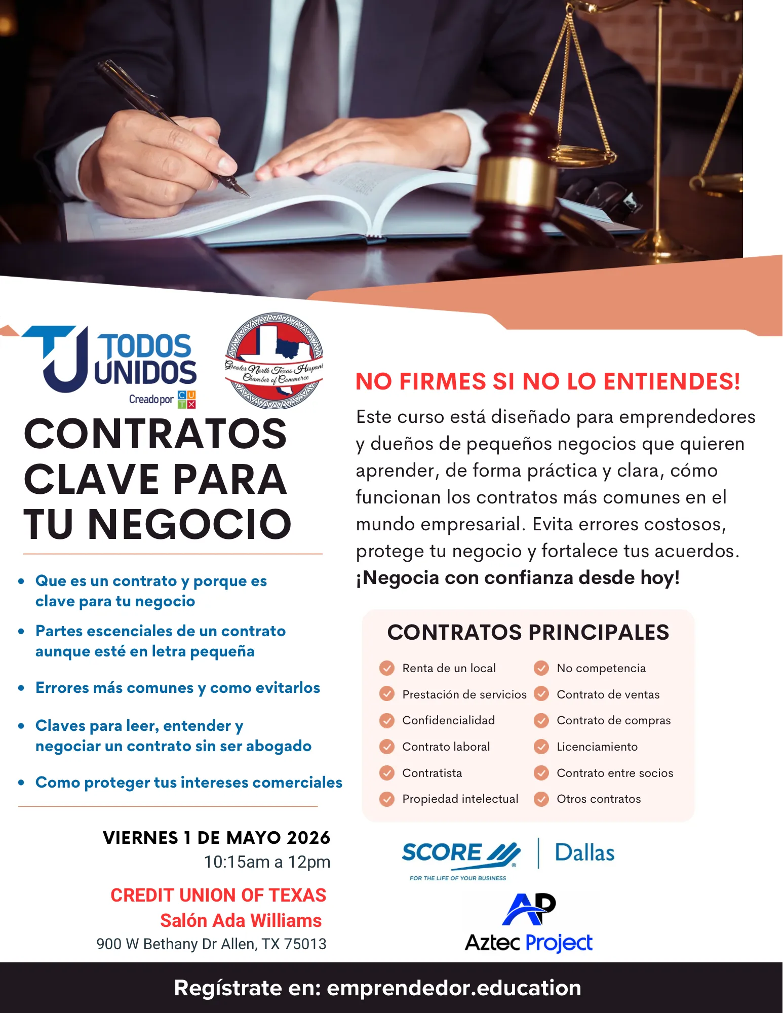 Flyer del evento