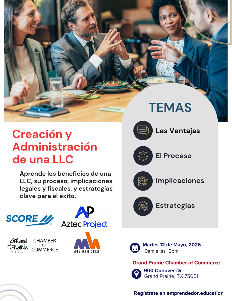 Flyer del evento